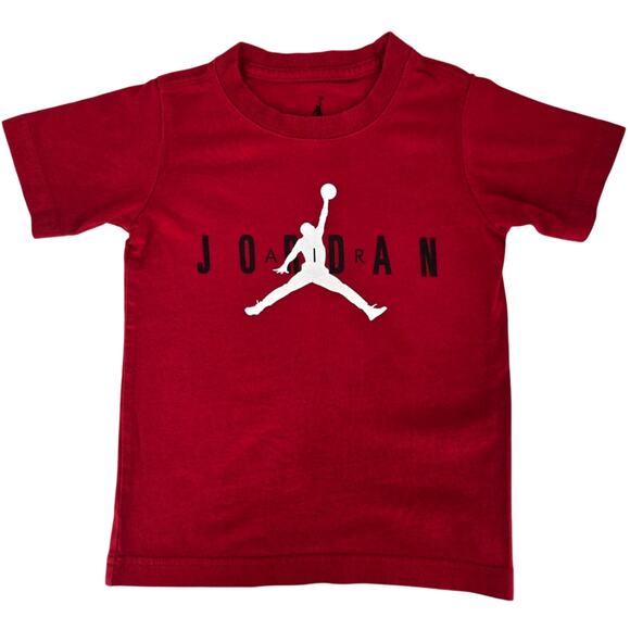 NIKE TODDLER RED AIR JORDAN JUMPMAN T-SHIRT SIZE 4XS 3-4 YEARS - Picture 1 of 9
